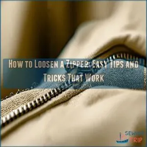 how to loosen a zipper