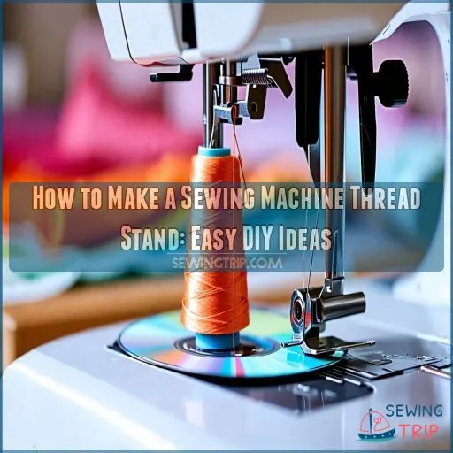 how to make a sewing machine thread stand