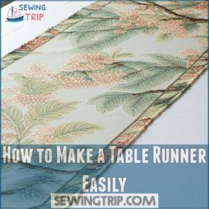 How to Make a Table Runner Easily How to Make a Table Runner Easily