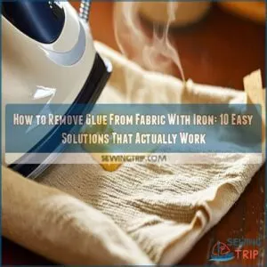 how to remove glue from fabric with iron