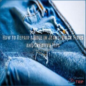 how to repair a hole in jeans how to repair a hole in jeans