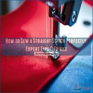 how to sew a straight stitch perfectly