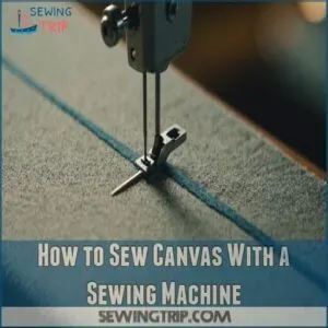 How to Sew Canvas With a Sewing Machine