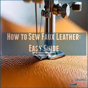 how to sew faux leather