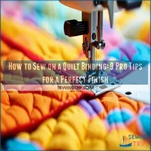 how to sew on a quilt binding