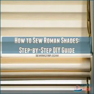 how to sew roman shades