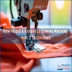 how to use a handheld sewing machine