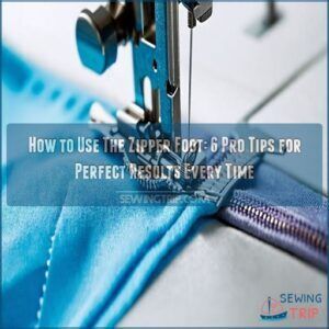 how to use the zipper foot how to use the zipper foot