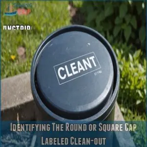 Identifying The Round or Square Cap Labeled Clean-out