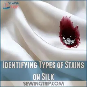 Identifying Types of Stains on Silk