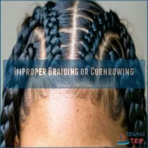 Improper Braiding or Cornrowing