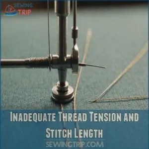 Inadequate Thread Tension and Stitch Length