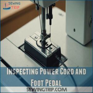 Inspecting Power Cord and Foot Pedal Inspecting Power Cord and Foot Pedal