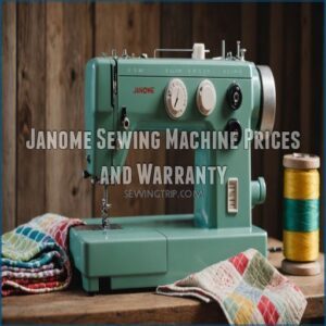 Janome Sewing Machine Prices and Warranty