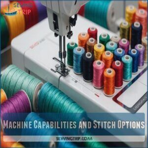 Machine Capabilities and Stitch Options Machine Capabilities and Stitch Options