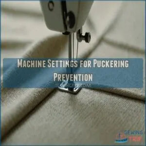 Machine Settings for Puckering Prevention