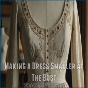 Making a Dress Smaller at The Bust