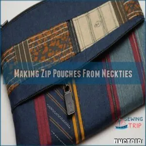 Making Zip Pouches From Neckties