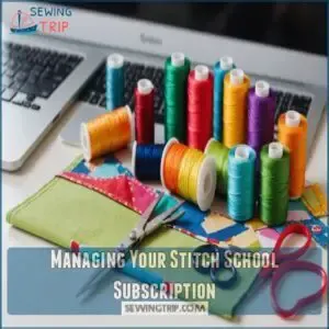 Managing Your Stitch School Subscription