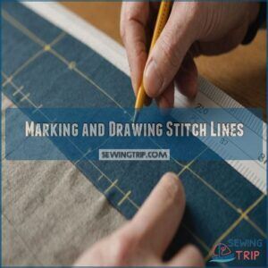 Marking and Drawing Stitch Lines Marking and Drawing Stitch Lines