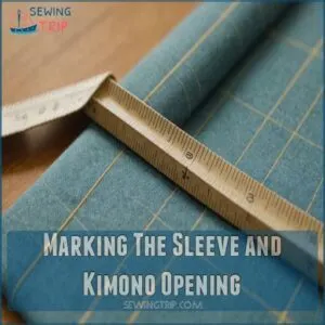 Marking The Sleeve and Kimono Opening