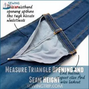 Measure Triangle Opening and Seam Height