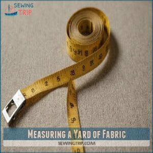 Measuring a Yard of Fabric