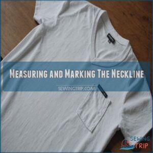 Measuring and Marking The Neckline Measuring and Marking The Neckline