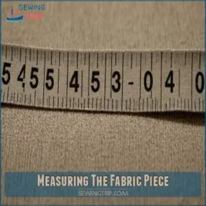 Measuring The Fabric Piece