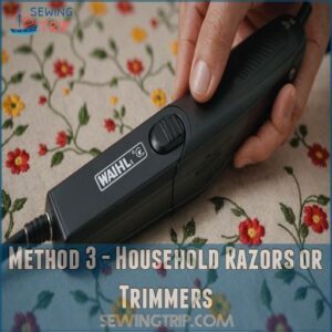 Method 3 - Household Razors or Trimmers