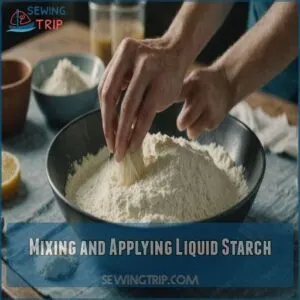 Mixing and Applying Liquid Starch