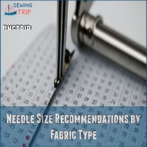 Needle Size Recommendations by Fabric Type