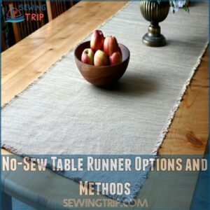 No-Sew Table Runner Options and Methods