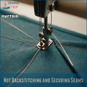 Not Backstitching and Securing Seams