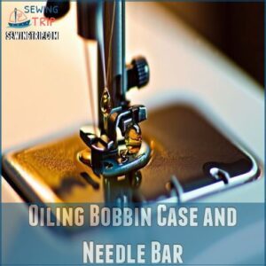 Oiling Bobbin Case and Needle Bar