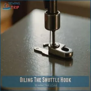 Oiling The Shuttle Hook