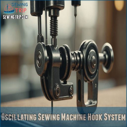 Oscillating Sewing Machine Hook System