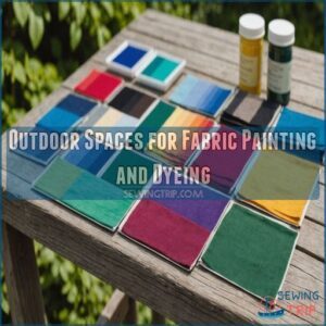 Outdoor Spaces for Fabric Painting and Dyeing