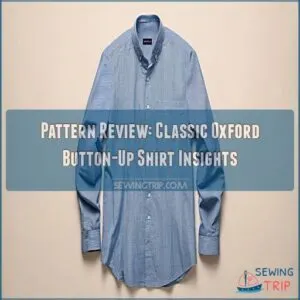 pattern review classic oxford button up shirt