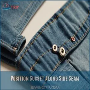 Position Gusset Along Side Seam