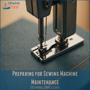 Preparing for Sewing Machine Maintenance