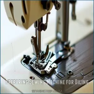 Preparing Sewing Machine for Oiling