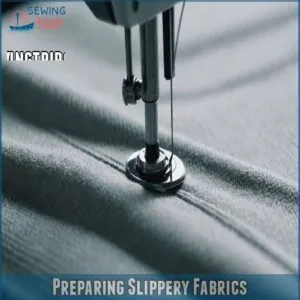 Preparing Slippery Fabrics