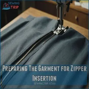 Preparing The Garment for Zipper Insertion