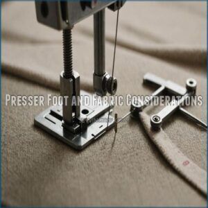 Presser Foot and Fabric Considerations Presser Foot and Fabric Considerations