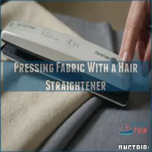 Pressing Fabric With a Hair Straightener