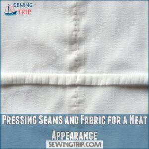 Pressing Seams and Fabric for a Neat Appearance Pressing Seams and Fabric for a Neat Appearance