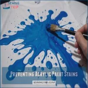 Preventing Acrylic Paint Stains