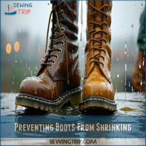 Preventing Boots From Shrinking