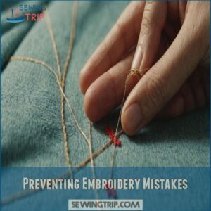 Preventing Embroidery Mistakes